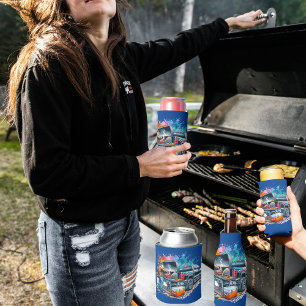 Rafraîchisseur Pour Canette Tailgate Time Cowboy Cuisine sur BBQ Pit personnal