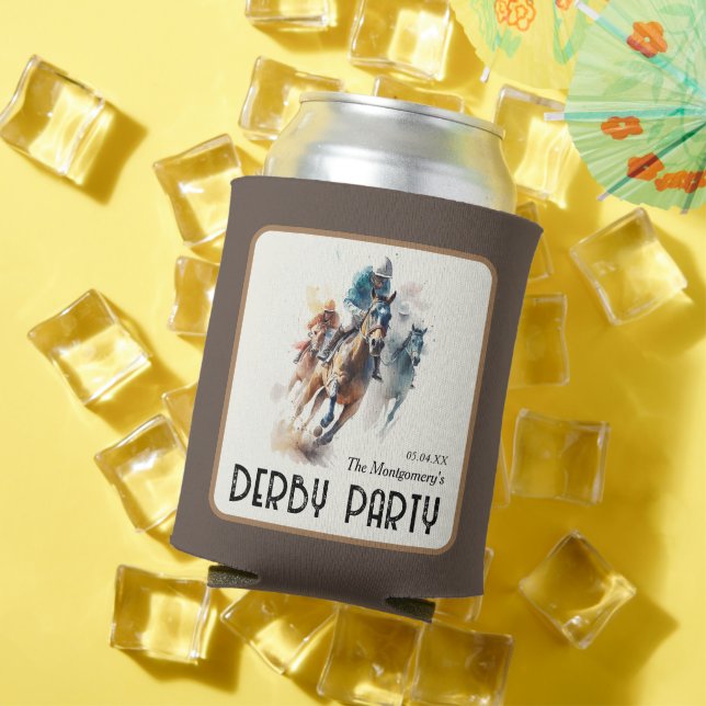 Rafraîchisseur Pour Canette Talk Derby to Me Racehorse Brown (Été in situ)