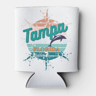 Rafraîchisseur Pour Canette Tampa Florida Retro Vintage Explosion coucher de s