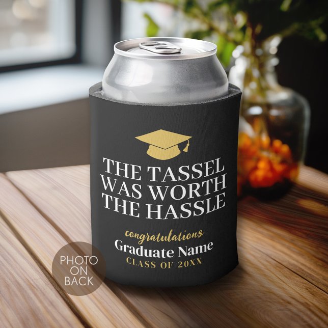 Rafraîchisseur Pour Canette Tassel Vaut La Peine D'Être Hassle - Photo Moderne (Custom Can Cooler)