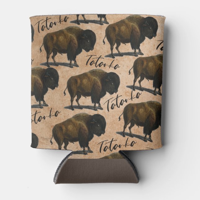 Rafraîchisseur Pour Canette Tatanka Buffalo Bison Western Can Cooler (Devant)