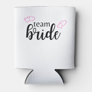 Rafraîchisseur Pour Canette Team Bride Double Coeur - lettrage noir