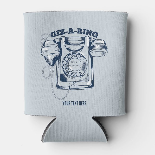 Rafraîchisseur Pour Canette Téléphone rotatif Bleu (Devant)