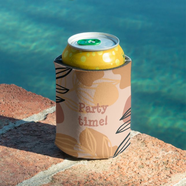 Rafraîchisseur Pour Canette temps de fête retro pêche (Piscine in situ)