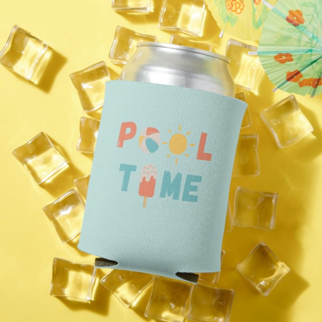 Rafraîchisseur Pour Canette temps de la piscine. Rafraîchisseur pour canette (Été in situ)