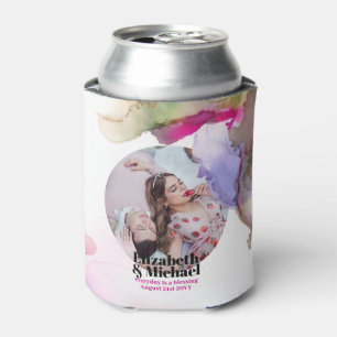 Rafraîchisseur Pour Canette Tendance Aquarelle photo cadeau Moody