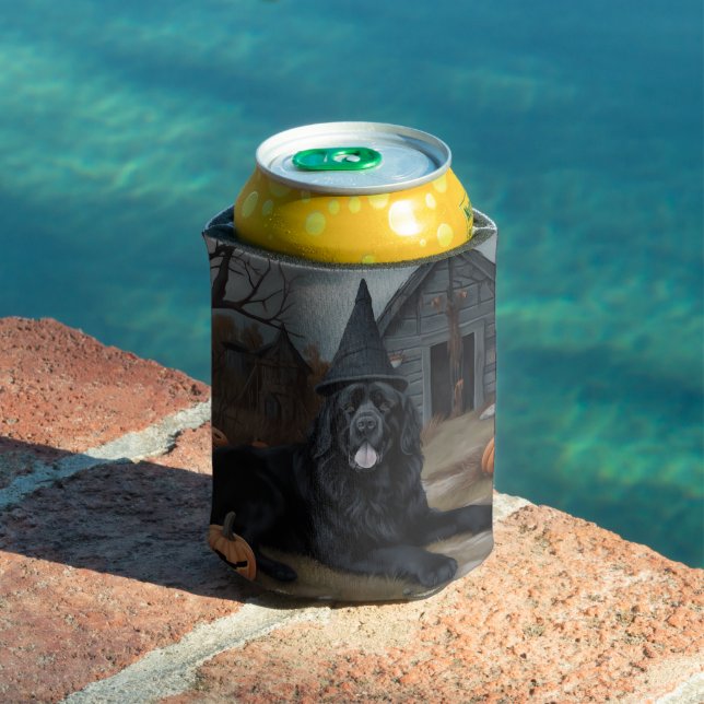 Rafraîchisseur Pour Canette Terre-Neuve Citrouille Halloween effroi (Piscine in situ)