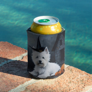 Rafraîchisseur Pour Canette Terrier West Highland Blanc Citrouille Halloween