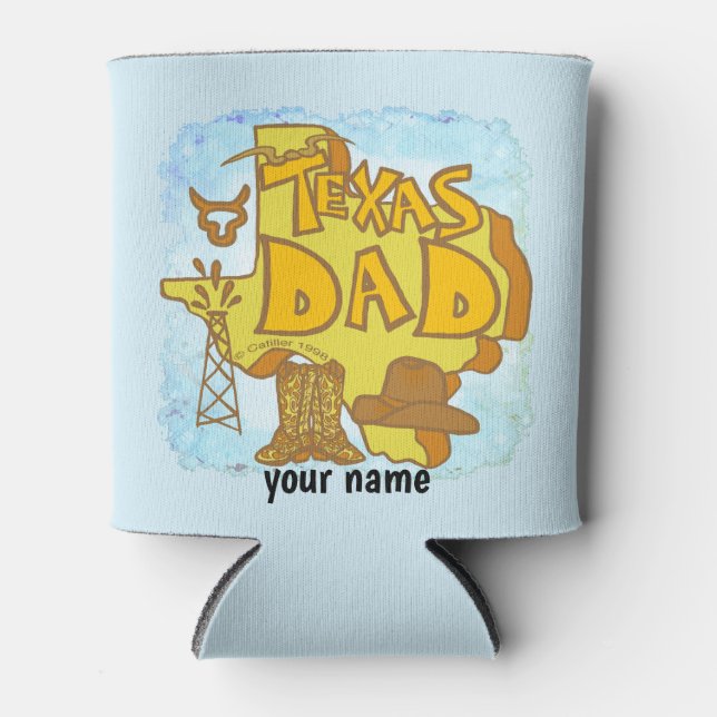 Rafraîchisseur Pour Canette Texas Papa (Devant)