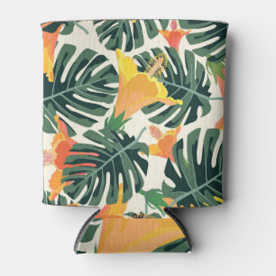 Rafraîchisseur Pour Canette Textile Exotique Tropical Coloré