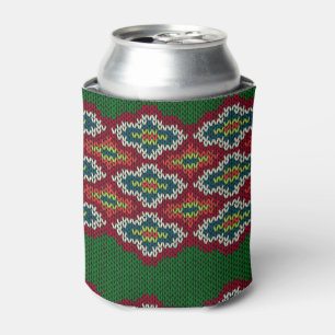 Rafraîchisseur Pour Canette Texture à motifs de losanges de chandail
