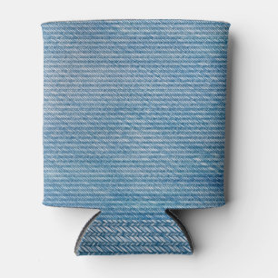 Rafraîchisseur Pour Canette Texture de Jeans Denim bleu transparent