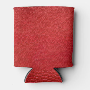 Rafraîchisseur Pour Canette Texture en cuir rouge, arrière - plan sans soudure