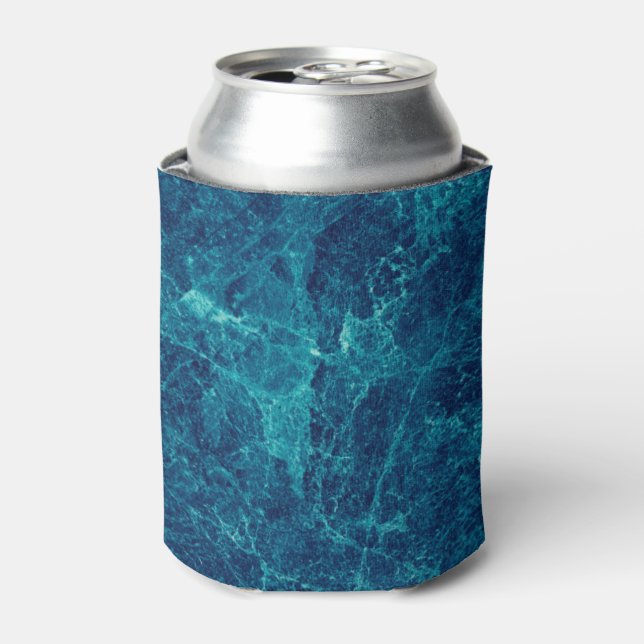 Rafraîchisseur Pour Canette Texture en marbre bleu marine (Can devant)