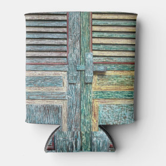 Rafraîchisseur Pour Canette Texture vintage de porte en bois