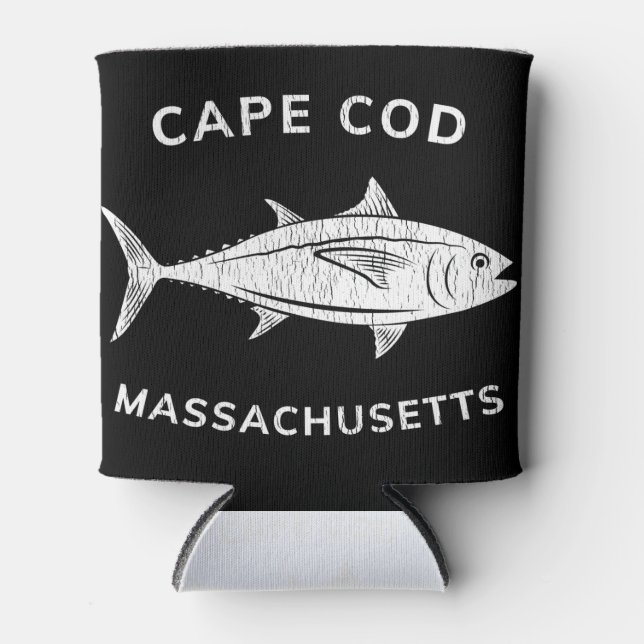 Rafraîchisseur Pour Canette Thon du Massachusetts de Cape Cod (Devant)