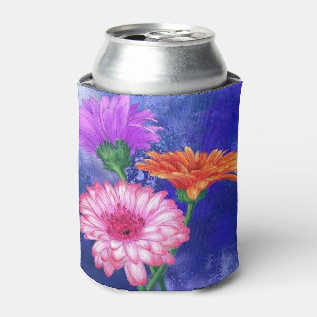 Rafraîchisseur Pour Canette Three Color Gerberas (Can devant)