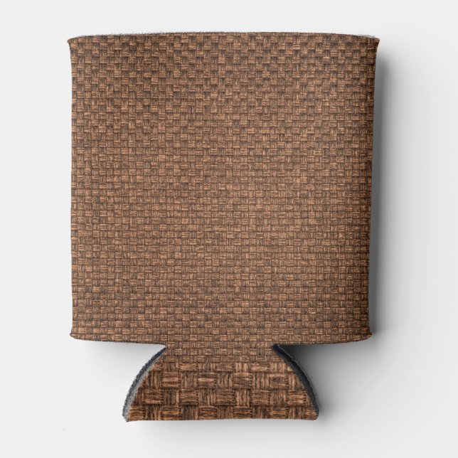 Rafraîchisseur Pour Canette Tissu Brown, texture pour arrière - plan. (Devant)