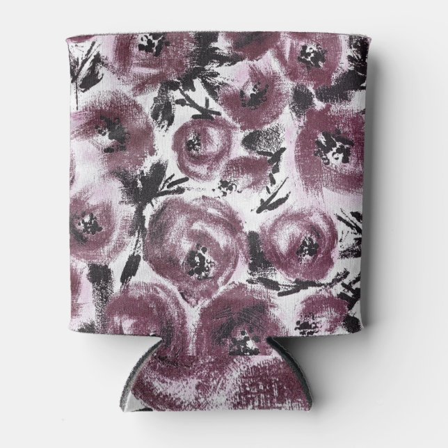 Rafraîchisseur Pour Canette tissu rose Abstrait, textures diverses. (Devant)