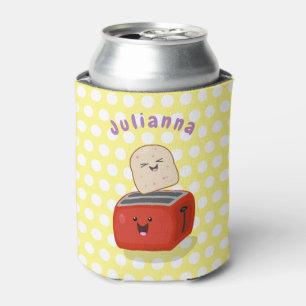 Rafraîchisseur Pour Canette Toast de Cute kawaii et dessin animé de grille-pai