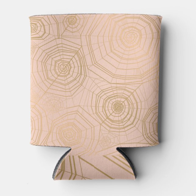 Rafraîchisseur Pour Canette Toile d'araignée pastel : motif d'Halloween. (Devant)