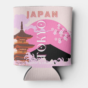 Rafraîchisseur Pour Canette Tokyo Japon Art de Voyage, Art de Voyage Rétro, Ro