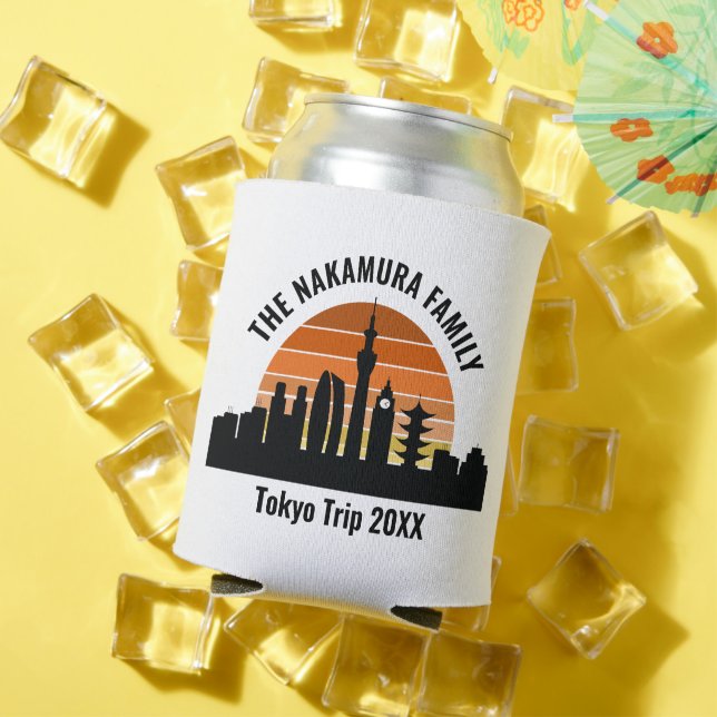 Rafraîchisseur Pour Canette Tokyo Japon Sunset Custom Vacances Souvenir (Été in situ)