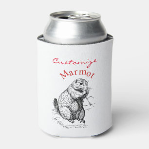 Rafraîchisseur Pour Canette Tonnerre_Cove d'animal de marmotte cuite