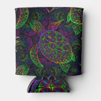 Tortue de mer Boho : Motif psychédélique mandala