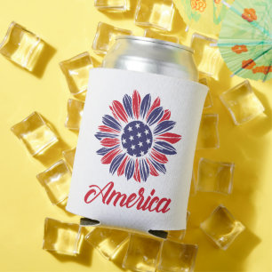 Rafraîchisseur Pour Canette Tournesol américain patriotique