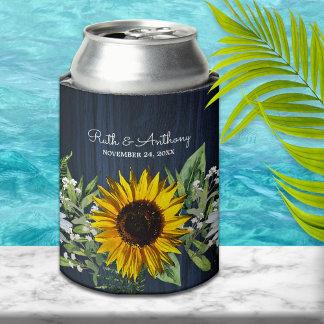 Rafraîchisseur Pour Canette Tournesol bleu de la marine russe|Favoris de maria