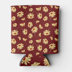Rafraîchisseur Pour Canette Tournesol d'automne : Maroon Design sans fil