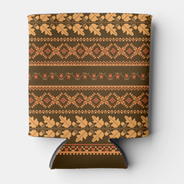 Rafraîchisseur Pour Canette Tracé d'automne rétro (Devant)