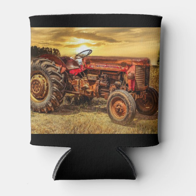 Rafraîchisseur Pour Canette Traceur de la ferme rouge (Devant)