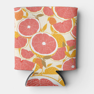 Rafraîchisseur Pour Canette Tranches de pamplemousse avec Feuilles