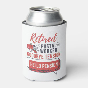 Rafraîchisseur Pour Canette Travailleur Postal Retraité Funny Mailman Retraite