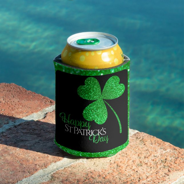 Rafraîchisseur Pour Canette Trèfle scintillant vert Joyeuse St Patrick (Piscine in situ)