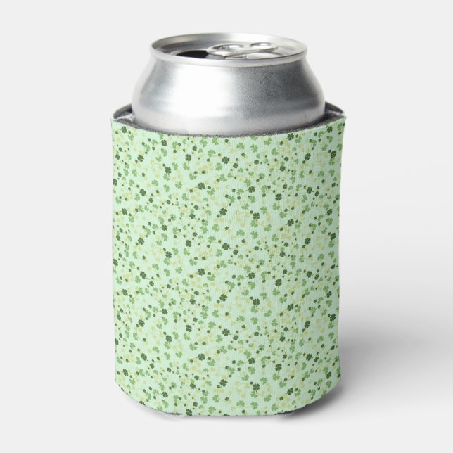Rafraîchisseur Pour Canette Trèfles à quatre feuilles verts Saint Patrick (Can devant)