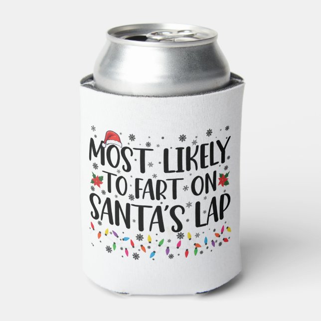 Rafraîchisseur Pour Canette Très Probable De Pénétrer Sur Santas Lap Noël De F (Can devant)