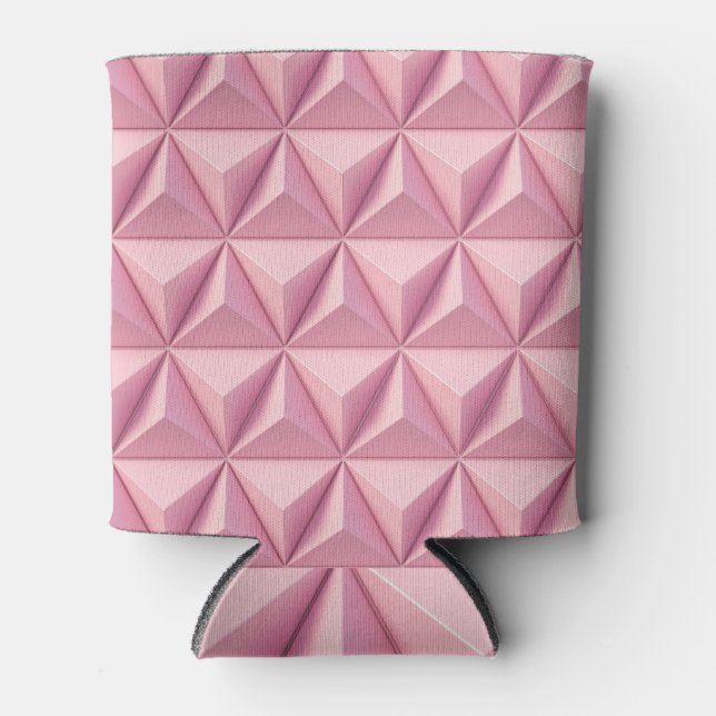 Rafraîchisseur Pour Canette Triangles géométriques 3D : arrière - plan minimal (Devant)