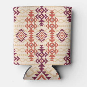 Rafraîchisseur Pour Canette Tribal géométrique : Motif ethnique sans couture