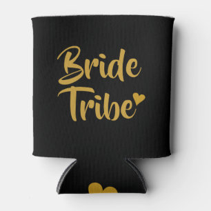 Rafraîchisseur Pour Canette Tribu de la mariée cœur en or