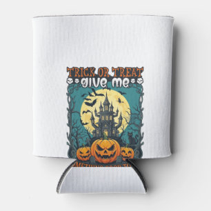 Rafraîchisseur Pour Canette Trick Or Treat Halloween Maison Hantée Citrouilles