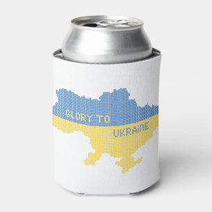 Rafraîchisseur Pour Canette Tricot Ukraine texte de la carte d'Etat Gloire à l
