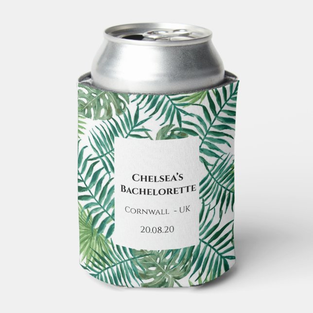 Rafraîchisseur Pour Canette Tropical Summer Bachelorette Party Can Cooler (Can devant)