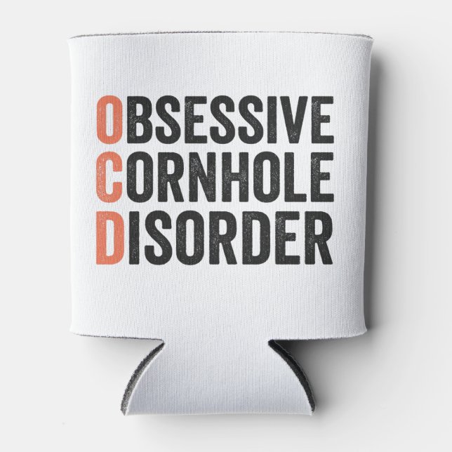 Rafraîchisseur Pour Canette Trouble de Cornhole Obsessionnel Drôle cadeau de C (Devant)