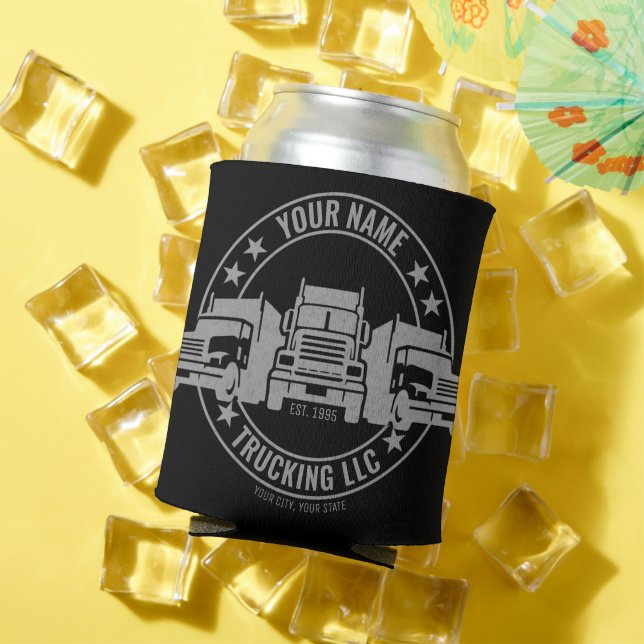 Rafraîchisseur Pour Canette Trucker personnalisé Big Rig Semi Camion Camion (Été in situ)