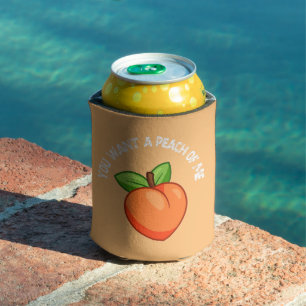 Rafraîchisseur Pour Canette Tu Veux Une Pêche De Moi Drôle Peach Pun