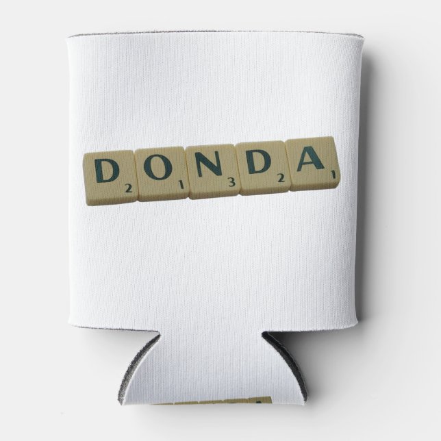 Rafraîchisseur Pour Canette Tuiles de lettres Donda (Devant)
