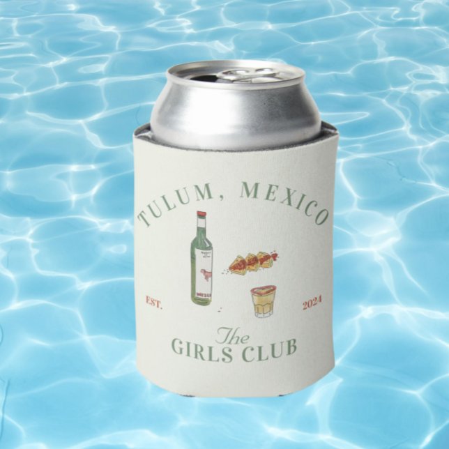 Rafraîchisseur Pour Canette Tulum Mexico Girls Club Can Cooler (Créateur téléchargé)